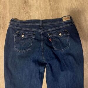 Levi's navy blue low-rise bootcut jeans #y2kfashion - Size 38x21"